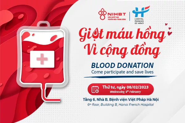 Ngày Hội Hiến Máu Nhân Đạo 08/02/2023 - Giọt Máu Hồng Vì Cộng Đồng